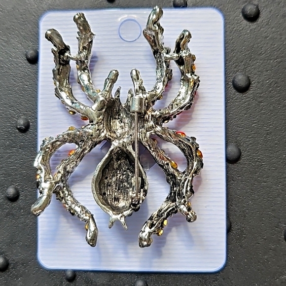 Spider Brooches Set with Gem Accents - Picture 5 of 7